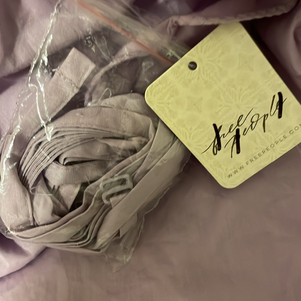 Free People Lilac Ruffle Mini Dress - Picture 3 of 6